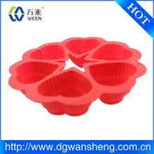 Creative Christmas silicone heart shapes cake mould.cake decorating tools