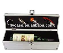 newest! Aluminum wine case with carrying wine holder/ white or red wine box