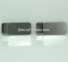 no color tin box with sliding Lid for chewing Gum
