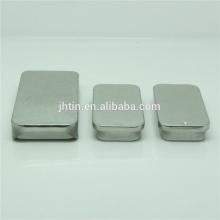 no color tin box with sliding Lid for chewing Gum dongguan wholesale