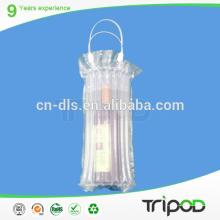air column bag with handle,red wine wrapping bag,heat seal plastic air bag
