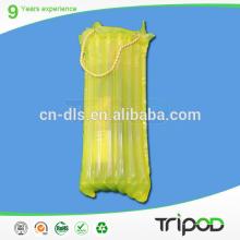 red  wine   container ,plastic wrapping bag with drawstring handle,inflatable air cylinder bag