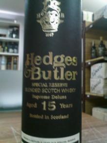 Scoth Whisky Hedges &  Butler  15 years surpreme deluxe
