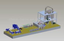 7t/d And Stainless Steel Cassava Starch/Flour Processing Machinery\cassava drying machinery
