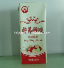250ml Aseptic milk carton pack