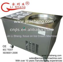 Hot Sale Jin Li Sheng CE IEC WF1120 with containers for toppings Rolled Ice Cream Fry Ice Pan Fried