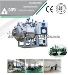 pilot retort of in-container products with steam and water processing