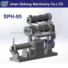 Floating aquatic fish feed pellet extruder machine