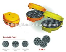 Automatic 3 in 1 snack  cake   maker 