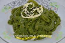 Vegetable konjac noodles,spinach fettuccine
