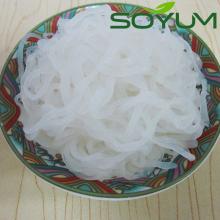 white shirataki noodles in spaghetti pasta style
