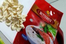 Butterfly flower noodles