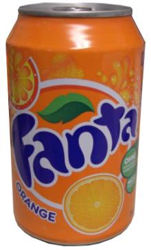 Fanta ...Orange Soft Drink 330ml Can (24 Per Case)