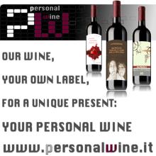 Personalized important red wine: our italian wine, your personal label.