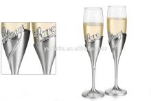 true love wedding gift champagne glass wine glass