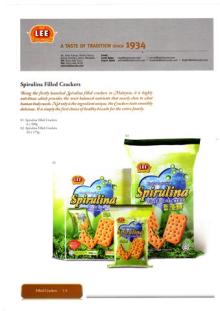 Spirulina Filled Crackers