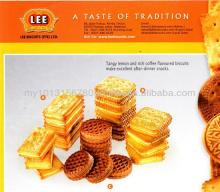 Tangy lemon and Rich coffee cream biscuit