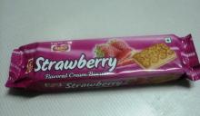 STRAWBERRY Flavor Cream Biscuits