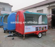 stainless steel food car/mobile kitchen/coffee kiosk/ice cream cart for sale
