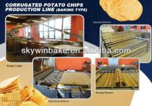 Baking type Corrugated Potato Chips Biscuit Production Line