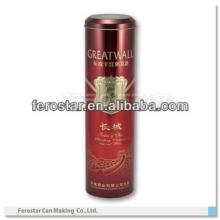 2014 China red wine tin box supplier with customers design,wine tin box