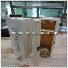 high end pine wooden red wine box