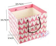 stand up kraft paper tea bag with die-cut and cotton handles