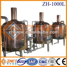1000l electricity/steam/LPG/gas/direct fire heating beer  brew ing equipment/ brew   kettle  for sale CE O