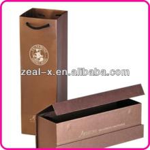 luxury paper red wine box ,paper red wine bags
