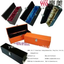 PU leather champagne gift box