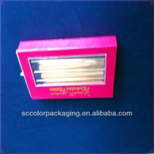 Custom make bars of chocolate packaging with pvc window display