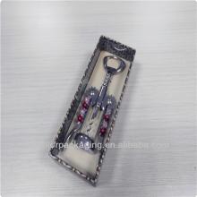  Tool   box , red wine opener packing  box  with pvc