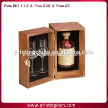 champagne wooden wine box