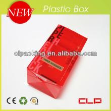 Clear hard  plastic   storage   box  for champagne