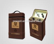 red wine,chardonnay red wine,sweet red wine PU Leather WinePackages