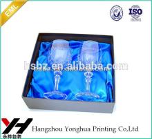 Delicate Champagne Glass Gift Box With Silk Insert
