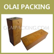glossy champagne single cheap beverage bottle box