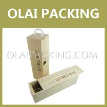 Champagne Single Bottle Wooden Wine Box