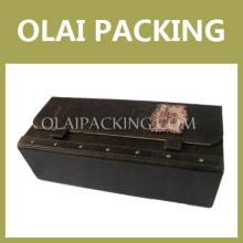 Luxury Antique Leather Old World A.O.C Red Wine Box/Case