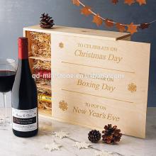 High Quality Wooden Wine Boxes Sliding Lid