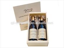 champagne wooden wine box