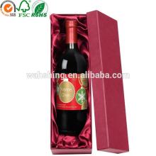 Promotional individual red wine box with insert
