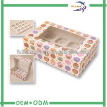 China manufacturer  custom   cupcake  box, mini  cupcake   boxes , wholesale  cupcake  box