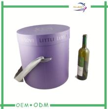 printed luxury red wine box