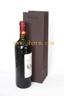 custom made paper red wine bottle carry bag