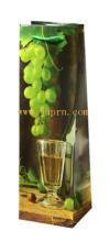 insulated paper red  wine  bottle  carry ing bag