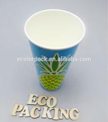 High Quality Custom Logo Blue 24oz Paper Cup