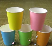 Fancy color printing paper single wall cups