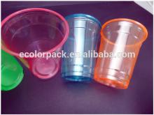 Custom Logo Colorful Disposable Plastic Coffee Cup