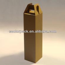 Kraft color unfinished red wine glass packaging boxes